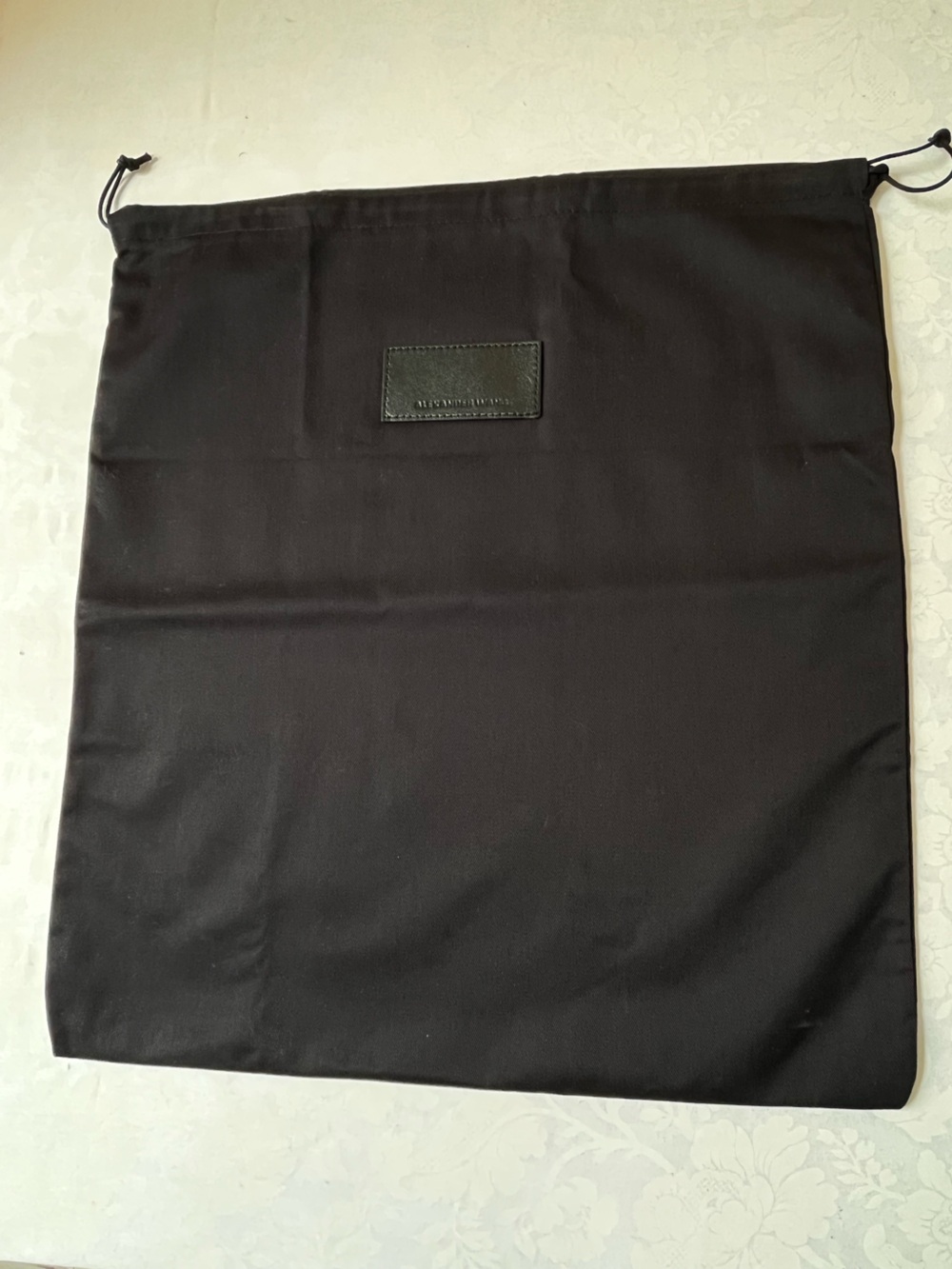 Alexander Wang Black Drawstring Dust Bag 16” x 17” new